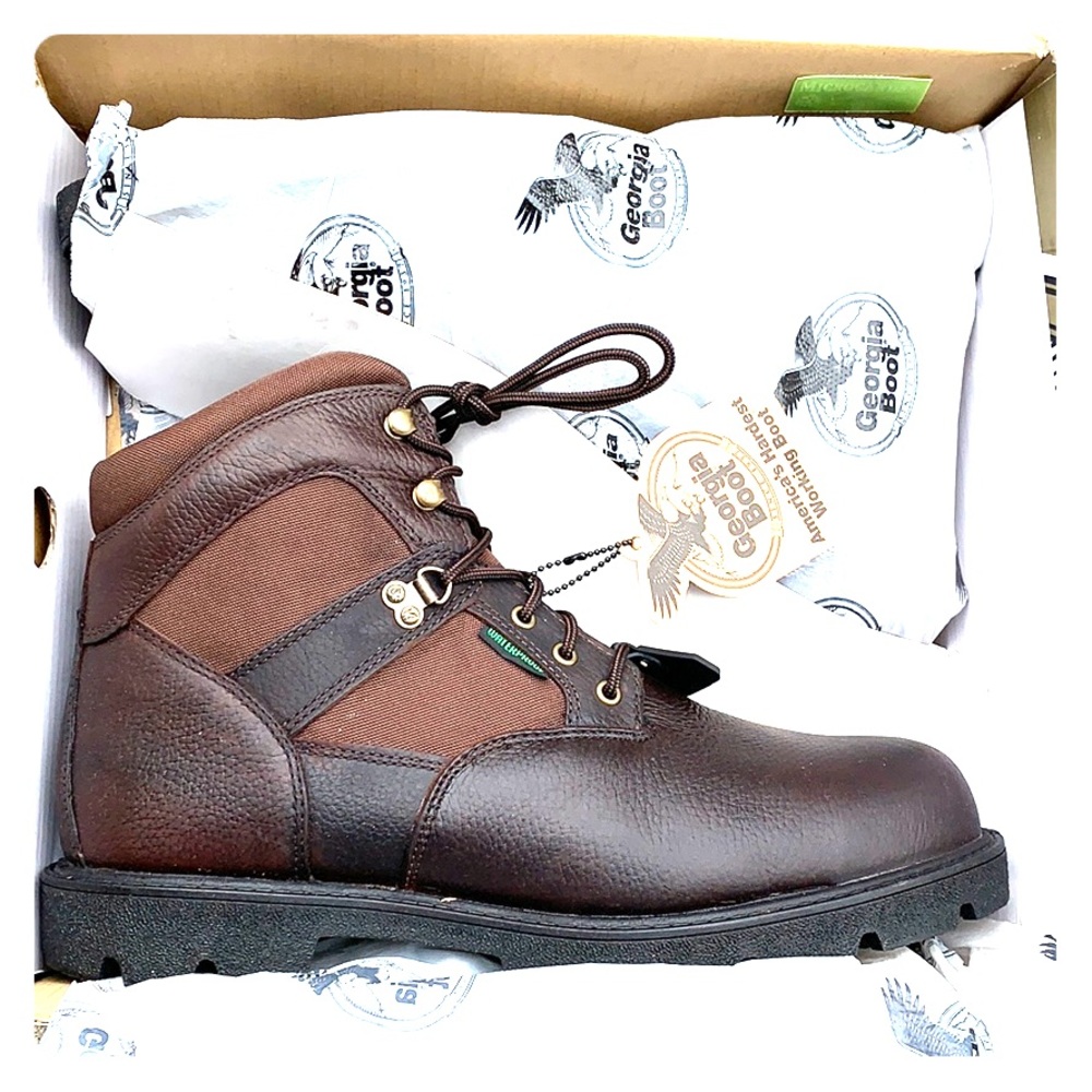 Men’s boots steel toe leather boot.
